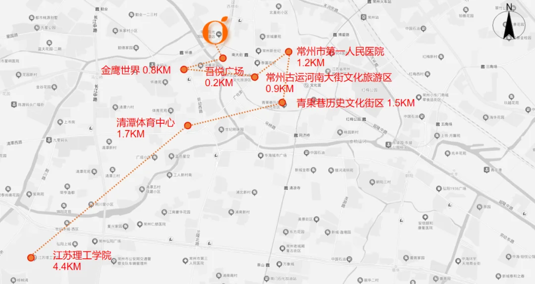 常州钟楼吾悦广场桔子酒店