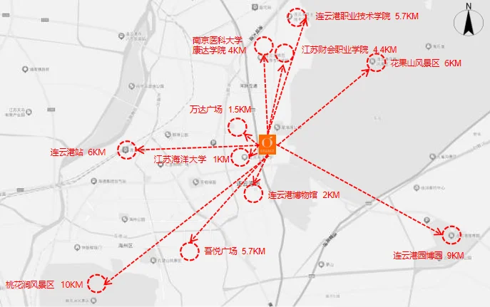 江苏连云港海州区苍梧枢纽桔子酒店