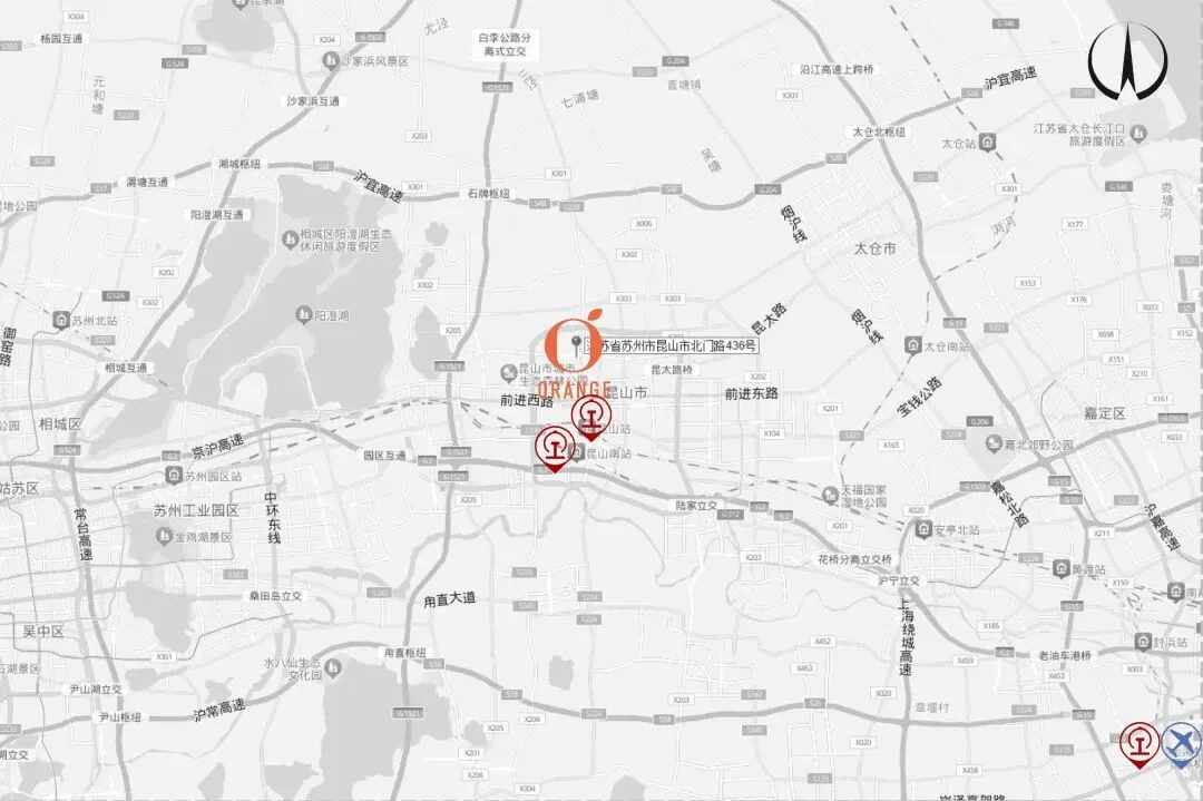 苏州昆山北门路九方城桔子酒店